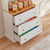 Adjustable Shelves, Large Storage Cabinet with Microwave Stand for Kitchen