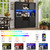 Coffee Bar Cabinets,Microwave Shelf,Wine Rack,4 Barn Doors,2 Drawers