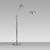 Artemide Tolomeo Classic 100W E26 Aluminum Floor Lamp with Floor Support