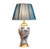 Table Lamp Lamps Light Bedside Ceramics Blue and White Porcelain Metal Nightstand Desk for Living Room