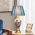 Table Lamp Lamps Light Bedside Ceramics Blue and White Porcelain Metal Nightstand Desk for Living Room