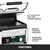 Panini Press with 9.75" x 9.25" Cooking Surface & Flat Plates