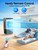 VAGKRI 2800 CFM Swamp Cooler, 35" Evaporative Air Cooler with 9.2Gallon 120°Oscillating Air Cooler with Remote Control