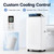 14,000 BTU Portable Air Conditioner, 4-in-1 Portable AC Unit Auto-Evaporation,Cool, Dehumidifier & Fan Modes