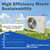 Portable Evaporative Air Cooler 8.4 gal Tank, 3000 CFM with Remote & Touch Panel, 3 Speeds, 120° Oscillation