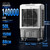 Evaporative Air Cooler 1800 CFM, 4 Ice Boxes, 120° Auto Oscillation, Remote Control, 3-in-1