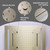 Set Brushed Gold Thermostatic Shower System