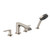 Filler Bathtub Faucet and Shower Set in Brushed Nickel, 75443821