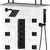 Body Jets, Dual Shower Head System Rain Shower Faucet Set