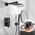 Shower Shower Faucet kit, Matte Black Shower Faucets Set Shower
