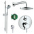 Shower Set w/Handshower Wallbar, Pressure Balance Valve Trim