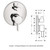 Shower Set w/Handshower Wallbar, Pressure Balance Valve Trim