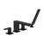 Bathtub Faucet and Shower Set in Matte Black, 73444671