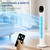 34-inch bladeless tower fan with remote control, 3 wind speed settings,