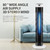 Remote Controlled Bladeless Tower Fan - Quiet Operation, Oscillating, Energy Efficient, Ideal for Home