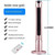 BBYYDS Fan Floor Home Remote Control Water Adding Long Tower Low Bass Leafless Cold Portable