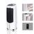 Portable Evaporative Cooler with Fan, Humidifier & Remote, 29.6" White