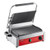 Commercial Panini Sandwich Grill with Grooved Plates