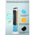 3-In-1 Evaporative Air Cooler Fan,3 Speeds,7.5H Timer,for Home