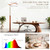 STERREN Vintage LED Floor Lamp, 10500LM Office Lamp,Mahogany Finish