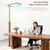 STERREN Vintage LED Floor Lamp, 10500LM Office Lamp,Mahogany Finish
