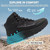 Men's Orthopedic Hiking Boots: Comfortable Arch Support Orthotic Pain Relief Plantar Fasciitis High Arch Trail Sneakers, Neuropathy Outdoor Backpacking Waterproof Traction Walking Shoes Black Size 9