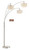 Artiva USA Lumiere III 80" Double Shade LED Arched Floor lamp with Dimmer, Satin Nickel