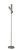 Adesso Brushed Steel Torchiere with Touch Switch