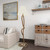 Deco 79 Jute Rope Room Floor Lamp Twisted Rope Standing Tall Lamp with Cream Linen Shade