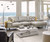 Infini 78" Tall 5-Light Marble Chrome Modern Arc Floor Lamp
