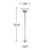 Deco Light Blaster 72 1/2" Tall Nickel 4-Light Torchiere Floor Lamp
