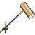 Z-Lite 814FL-MB-OBR Calumet Floor Lamp, 1-Light 35 Watts, Matte Black and Olde Brass