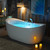 3/8" Whirlpool & Air, Heated Soaking Bathtub with Faucet