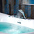3/8" Whirlpool & Air, Heated Soaking Bathtub with Faucet