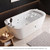 Bathtub, Free Standing Tub with 11 Jets