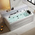 Whirlpool Bathtub, 71" Jetted Tub with Healing Chromotherapy