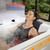 Whirlpool Bathtub, 71" Jetted Tub with Healing Chromotherapy