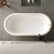 Contemporary Stone Resin Freestanding Bathtub
