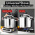 80L Commercial Pressure Cooker, 5-Layer Safety System