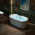 1/2" Compact Whirlpool & Air, Heated Bathtub with Faucet