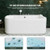 Person Hot Tub Spa Jetted Soaking Freestanding Acrylic 61 Inch Massage