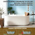 Freestanding Bathtub, Deep Soaking Tub, Fluted Tub
