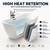 Acrylic Freestanding Bathtub, Deep Soaking Tub Whit