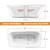 Freestanding Bathtub, Stylish Stand Alone Contemporary Deep Soaking