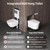 Smart Toilet with Bidet, Auto Open/Close, Foam Shield