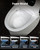Smart Toilet with Foam Shield, Toilet with Bidet Built in