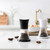 Salt and Pepper Grinder Set with a Glass Body,Adjustable Coarseness