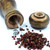 Wood Salt and Pepper Grinder Set with Optional Tray for Sea Salt