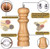 Salt and Pepper Grinder Set, Adjustable Coarseness, Manual Pepper Mill