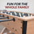 Hathaway Daulton 55-In Foosball Table for Game Room - With Urban Oak Melamine Finish
